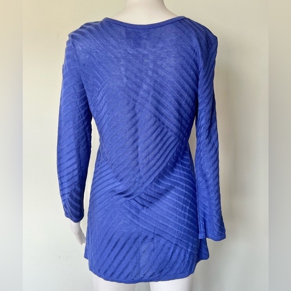 Dana Buchman - Womens Violet Long Sleeve Knit Top Sz SM - Picture 6 of 7